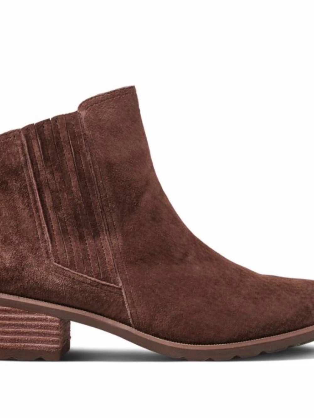 Reef Voyage Brown Suede Low Heel Ankle Booties